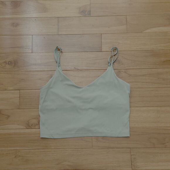 Women Lululemon Align Cropped Cami Tank Top *Light Support A/B Cup Palm Court 10 - Picture 2 of 7